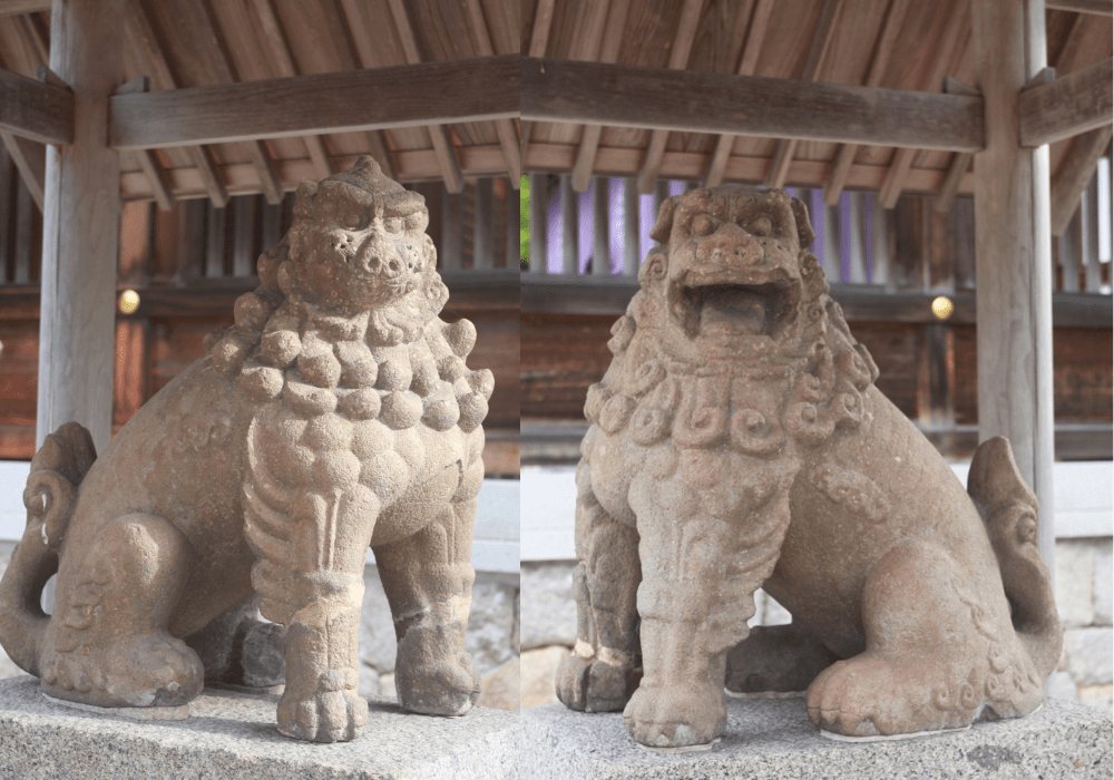 元伊勢籠神社　狛犬